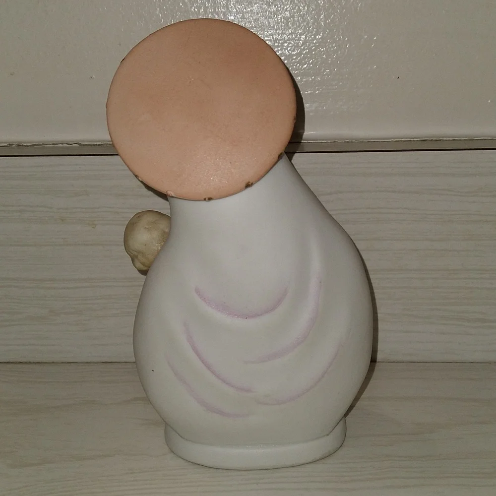 Vintage 1960's Mary and Baby Jesus Napco Ceramic Japan Figurine S419 - Picture 3 of 5